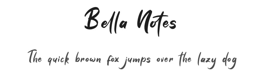 Bella Notes by Attype Studio — Script Handwritten Font