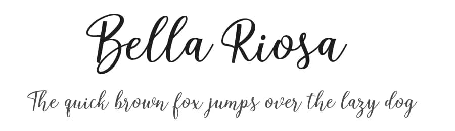 Bella Riosa by Attract Studio — Script Handwritten Font — preview 1