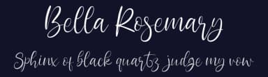 Bella Rosemary by epiclinez — Script Handwritten Font — thumbnail 2