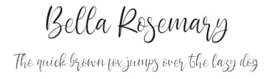 Bella Rosemary by epiclinez — Script Handwritten Font — thumbnail 1