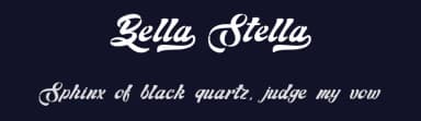 Bella Stella by Typhoon Type - Suthi Srisopha — Script Handwritten Font — thumbnail 2