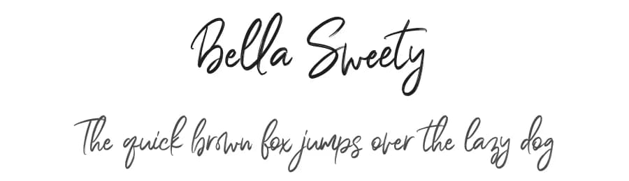 Bella Sweety by Almarkhatype — Script Handwritten Font