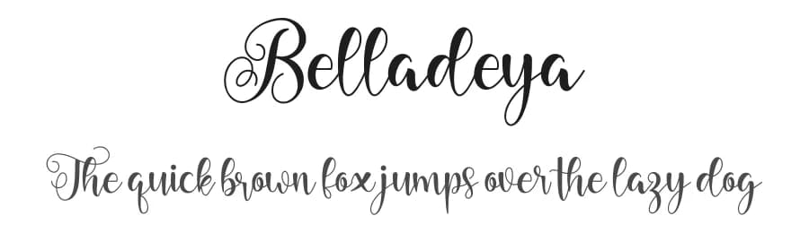 Belladeya by niyos — Script Handwritten Font