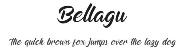 Bellagu by Ahmad Rofingi — Script Handwritten Font