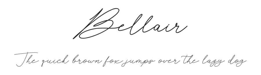 Bellair by Danik Janandi — Script Handwritten Font