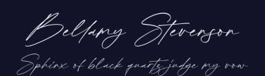 Bellamy Stevenson by Letterena Studios — Script Handwritten Font — thumbnail 2