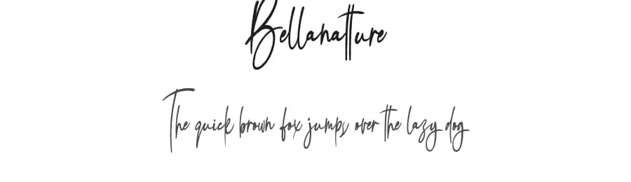 Bellanatture by Gado Gado — Script Handwritten Font