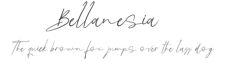 Bellanesia by Saiful Bahri — Script Handwritten Font