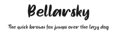 Bellarsky by www.movefont .com — Script Handwritten Font — thumbnail 1