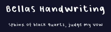 Bellas Handwriting by huangzibella — Script Handwritten Font — thumbnail 2
