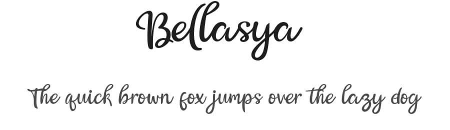 Bellasya by Beautypes — Script Handwritten Font
