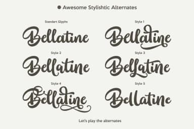 Bellatine Font by Motypeidea — Script Handwritten Font — thumbnail 3