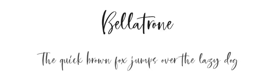 Bellatrone by Saridezra — Script Handwritten Font