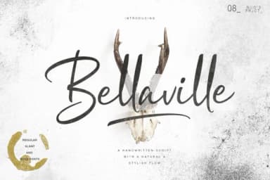 Bellavile Font by Andrie Nugrie — Script Handwritten Font — thumbnail 1