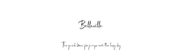 Bellaville by Nugs Studio — Script Handwritten Font