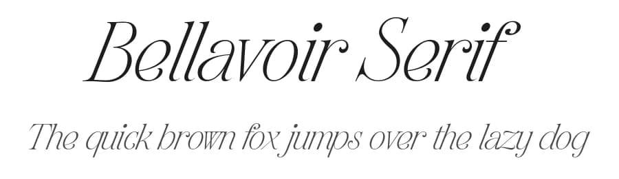 Bellavoir Serif by Måns Grebäck — Serif Font