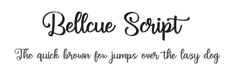 Bellcue Script by Bearytype — Script Handwritten Font