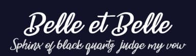 Belle et Belle by Billy Argel Fonts ® — Script Handwritten Font — thumbnail 2