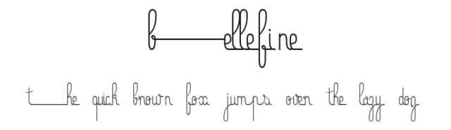 Bellefine by BC — Script Handwritten Font