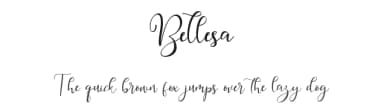 Bellesa by Tiny Hand Letter — Script Handwritten Font — thumbnail 1