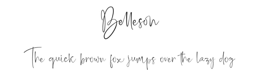 Belleson by Haksen Studio — Script Handwritten Font