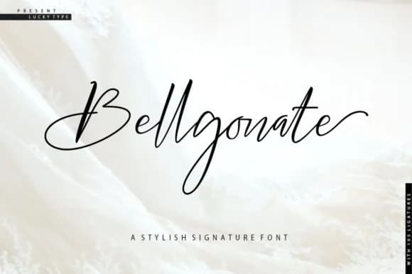 Bellgonate Script Font by luckytype.font — Script Handwritten Font