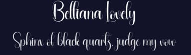 Belliana Lovely by Andi Moz — Script Handwritten Font — thumbnail 2