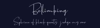 Bellimbing by Vunira Design — Script Handwritten Font — thumbnail 2