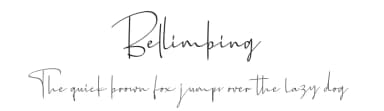 Bellimbing by Vunira Design — Script Handwritten Font — thumbnail 1