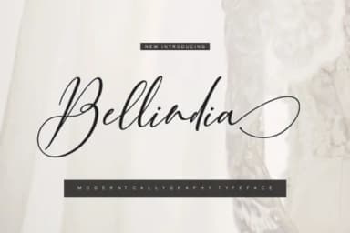 Bellindia Font by mightype89 — Script Handwritten Font — thumbnail 1