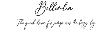 Bellindia by mightype — Script Handwritten Font — thumbnail 1