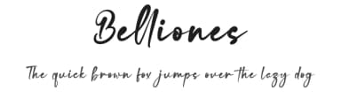 Belliones by RantautypeStudio — Script Handwritten Font — thumbnail 1
