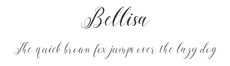 Bellisa by mightype — Script Handwritten Font