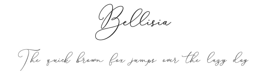 Bellisia by Sizimon.id — Script Handwritten Font