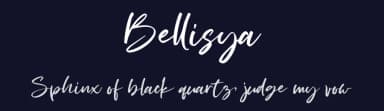 Bellisya by Hanzel Space — Script Handwritten Font — thumbnail 2