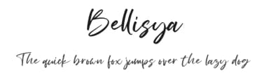 Bellisya by Hanzel Space — Script Handwritten Font — thumbnail 1