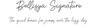 Bellisya Signature by Saiful Bahri — Script Handwritten Font — thumbnail 1