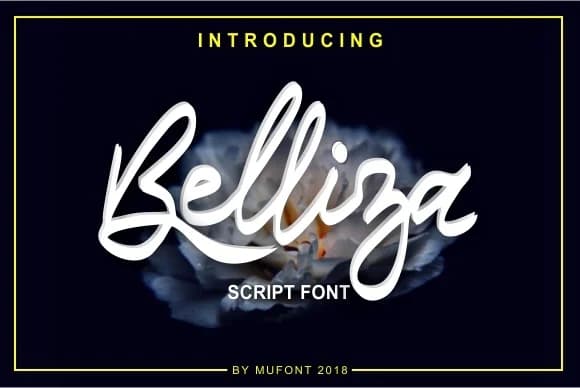 Belliza Font by MufaArtsDesigns — Script Handwritten Font