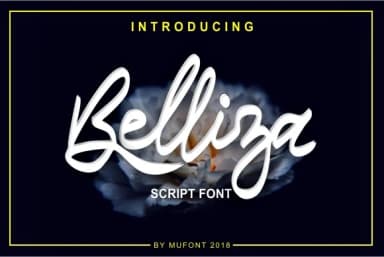 Belliza Font by MufaArtsDesigns — Script Handwritten Font — thumbnail 1