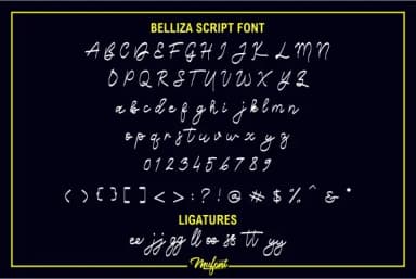 Belliza Font by MufaArtsDesigns — Script Handwritten Font — thumbnail 6