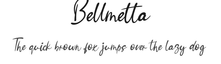 Bellmetta by Scratchones — Script Handwritten Font