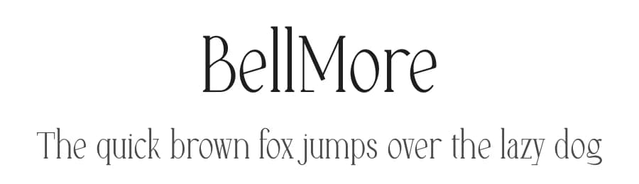 BellMore by FactoryType — Serif Font