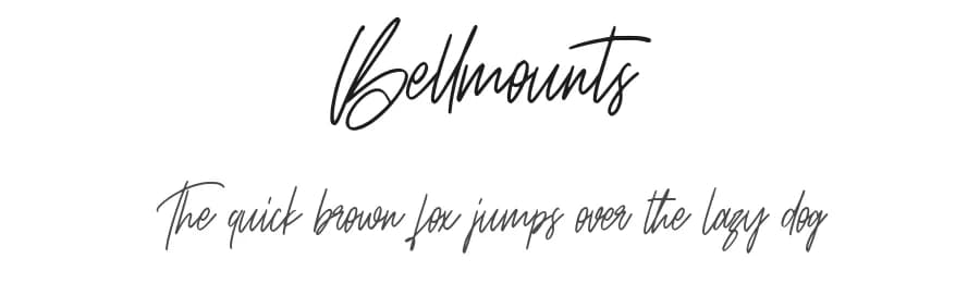 Bellmounts by Maulana Creative — Script Handwritten Font