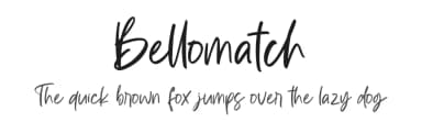 Bellomatch by Ditatype — Script Handwritten Font — thumbnail 1