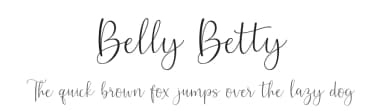 Belly Betty by Ef Studio — Script Handwritten Font — thumbnail 1