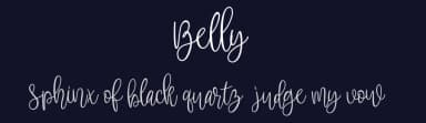 Belly by InspiraType — Script Handwritten Font — thumbnail 2
