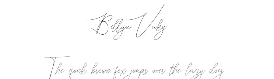 Bellya Vaky by Best Font Studio — Script Handwritten Font