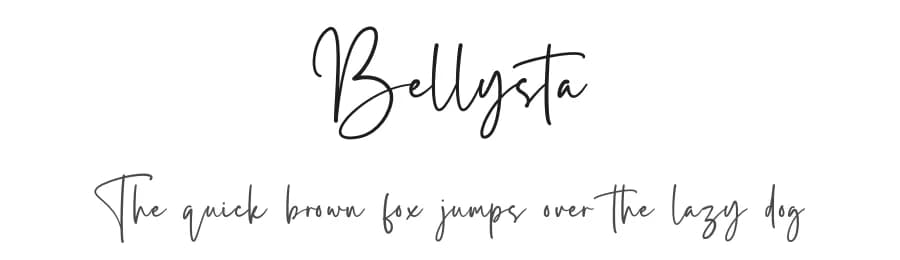 Bellysta by RantautypeStudio — Script Handwritten Font — preview 1