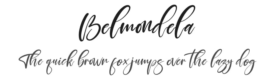 Belmondela by Perspectype Studio - Letterena.com — Script Handwritten Font