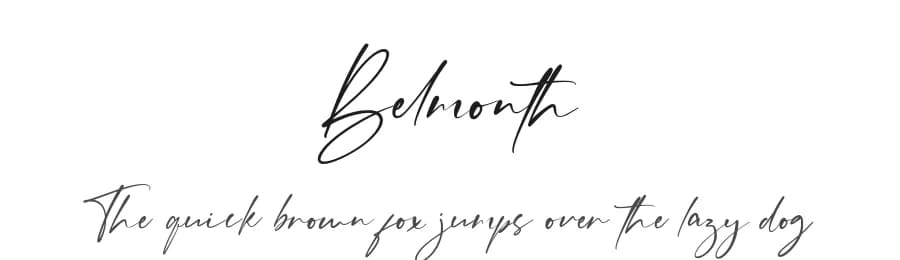 Belmonth by SpoonSummer — Script Handwritten Font